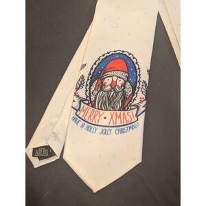 White Christmas tie